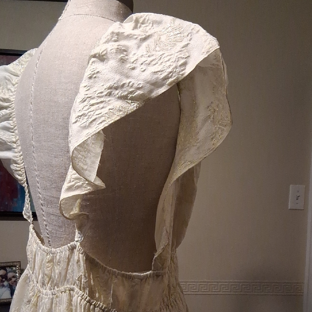 Altar'd State Cream and Gold Dress - Picture 5 of 5